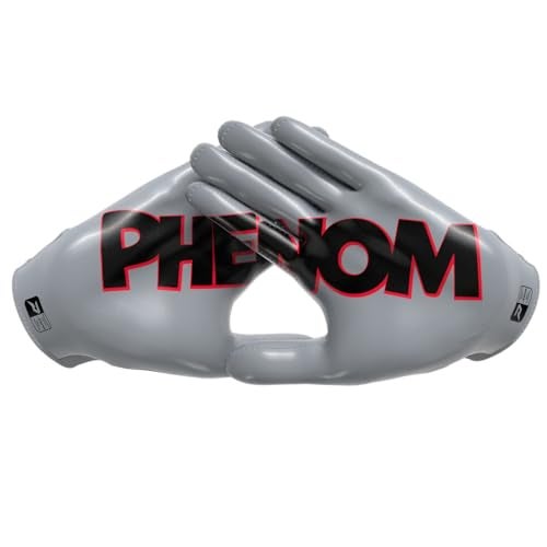 Phenom Elite Tom and Jerry Football Gloves – VPS1 Receiver Gloves, VaporStick™ Grip, Lightweight VaporDri™ Material, Ergonomic Fit, Reinforced Stitching, (Small) - Image 2