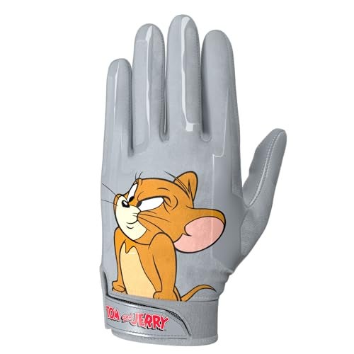 Phenom Elite Tom and Jerry Football Gloves – VPS1 Receiver Gloves, VaporStick™ Grip, Lightweight VaporDri™ Material, Ergonomic Fit, Reinforced Stitching, (Small) - Image 4