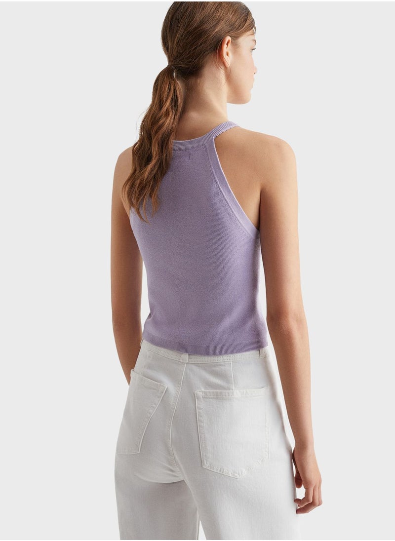 MANGO - Youth Essential Knitted Top - Image 1