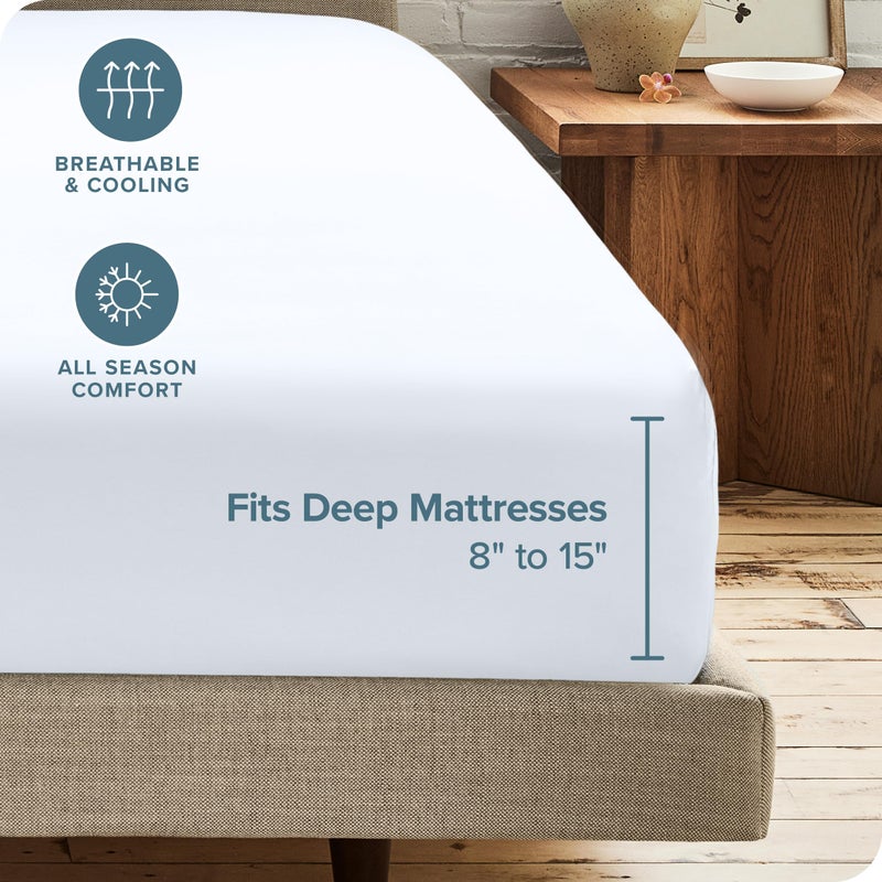 Bare Home Bare Home 2-Pack Fitted Bottom Sheets RV Bunk - Premium 1800 Ultra-Soft Wrinkle Resistant Microfiber - Deep Pocket (RV Bunk 30""x75""  White)  - Image 4