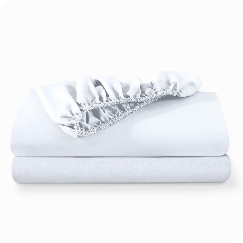 Bare Home Bare Home 2-Pack Fitted Bottom Sheets RV Bunk - Premium 1800 Ultra-Soft Wrinkle Resistant Microfiber - Deep Pocket (RV Bunk 30""x75""  White)  - Image 1