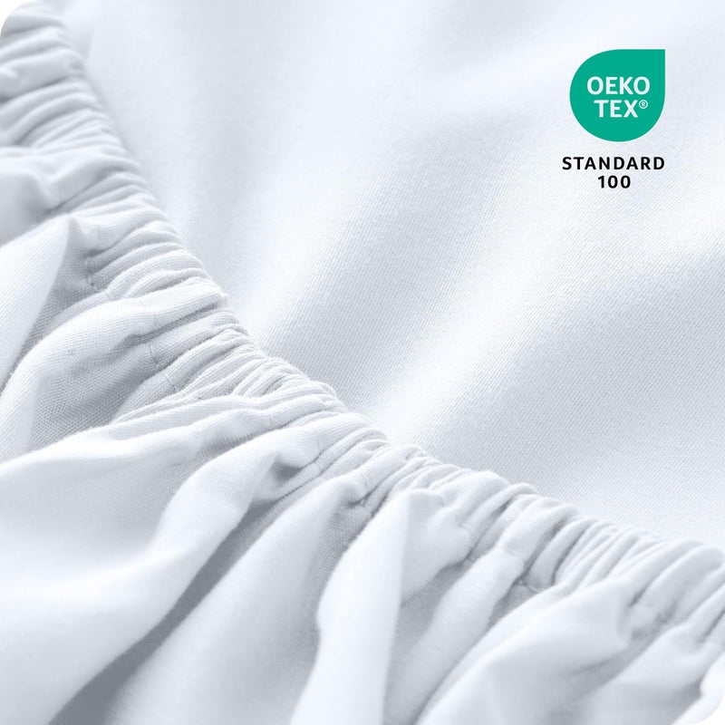 Bare Home Bare Home 2-Pack Fitted Bottom Sheets RV Bunk - Premium 1800 Ultra-Soft Wrinkle Resistant Microfiber - Deep Pocket (RV Bunk 30""x75""  White)  - Image 5