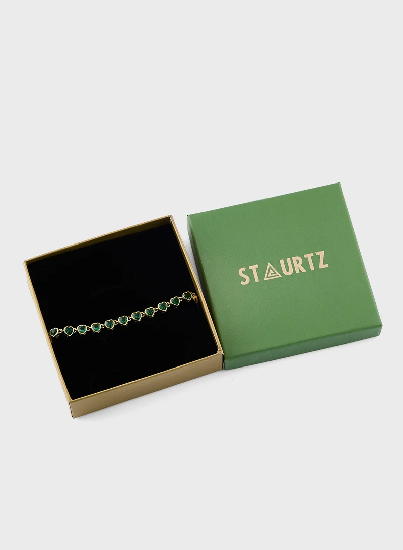Staurtz Crystal Heart Bracelet
