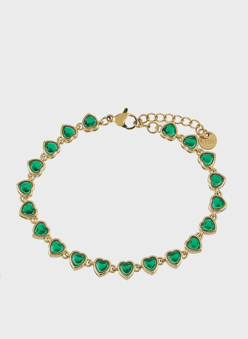ستورتز Crystal Heart Bracelet