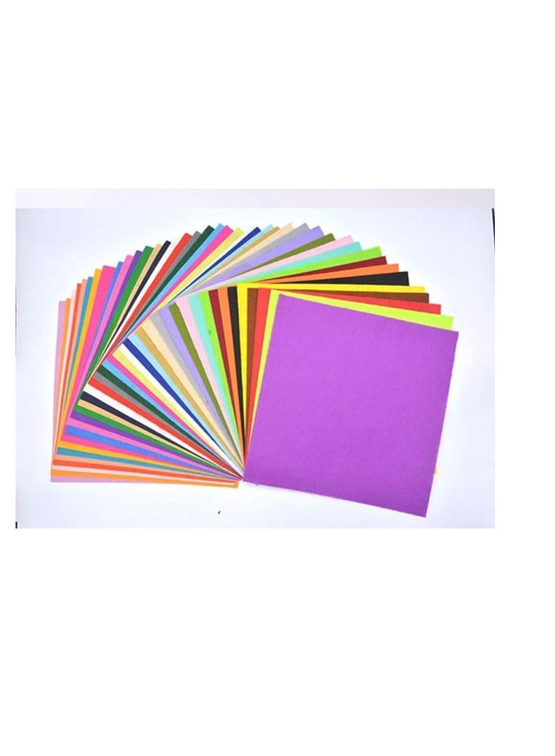 Terabyte Felt Fabric Sheets, Arts Crafts Assorted Colors Squares Textile Fabrics DIY Craftwork for Felt Flowers Felt Coasters Felt Jewelry Felt Stickers 40pcs - Image 4