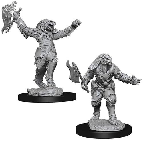 NECA DD Nolzurs Marvelous Unpainted Miniatures Wave 4 Dragonborn Female Fighter - Image 1