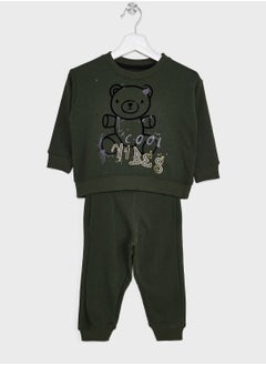 Boys  Printed Sweatshirt And Jogger Set
