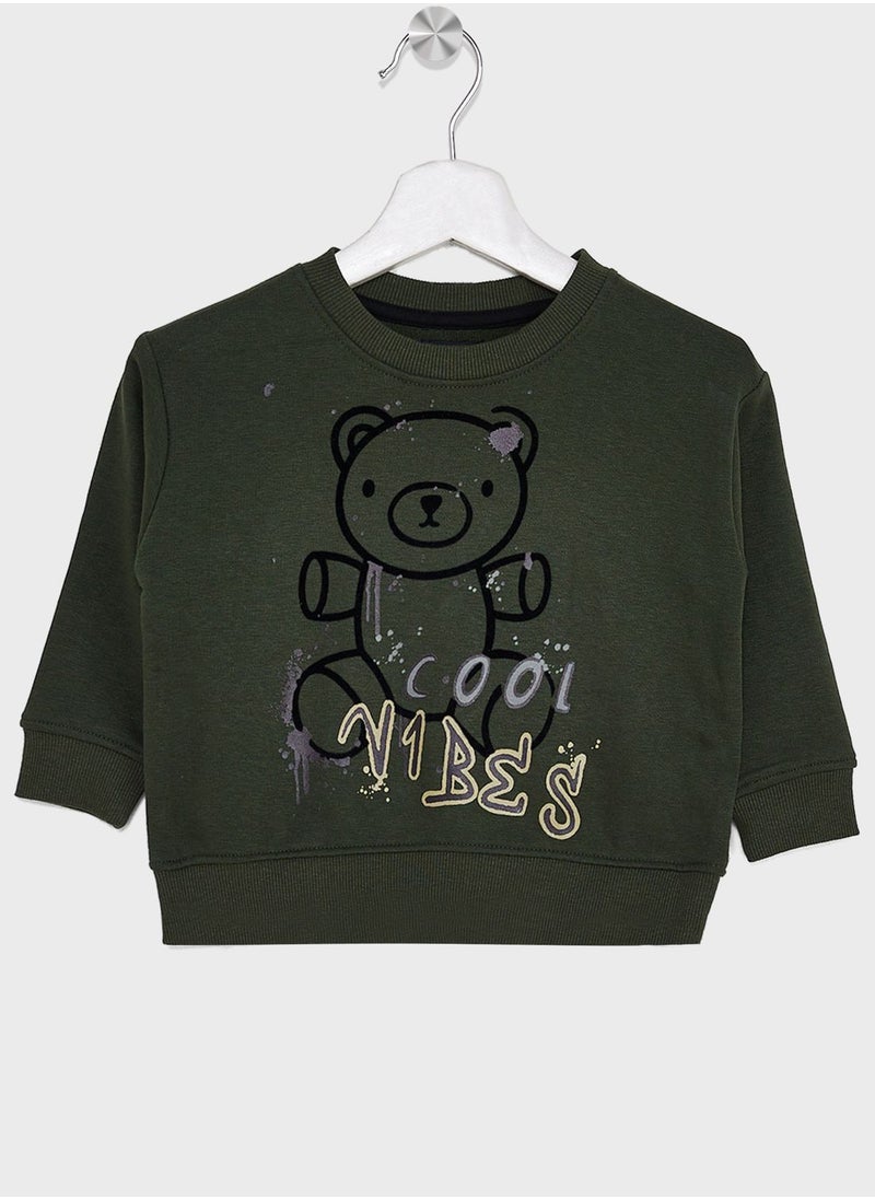 Ripples - Boys  Printed Sweatshirt And Jogger Set - Image 1