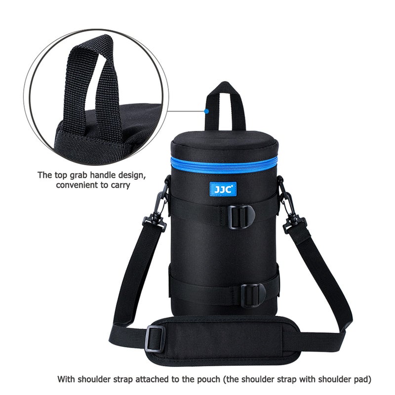 JJC Large Camera Lens Pouch Case Bag for Canon EF 100-400mm, 70-200mm f2.8 III II, 180mm f3.5L, RF 600mm f11, AF-S 80-200mm, 70-200mm f2.8G VR II and Other Lens Below 4.3 x 8.8(D x L) - Image 4