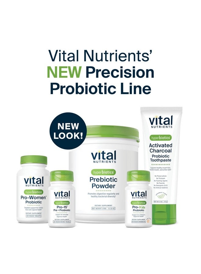 Hyperbiotics Vital Nutrients Hyperbiotics Activated Charcoal Probiotic Toothpaste | Supports Healthy Mouth Flora, Fresher Breath, Whiter Teeth* | Spearmint Flavor | Non-GMO | Gluten, Dairy, Soy Free | 4 oz - Image 5