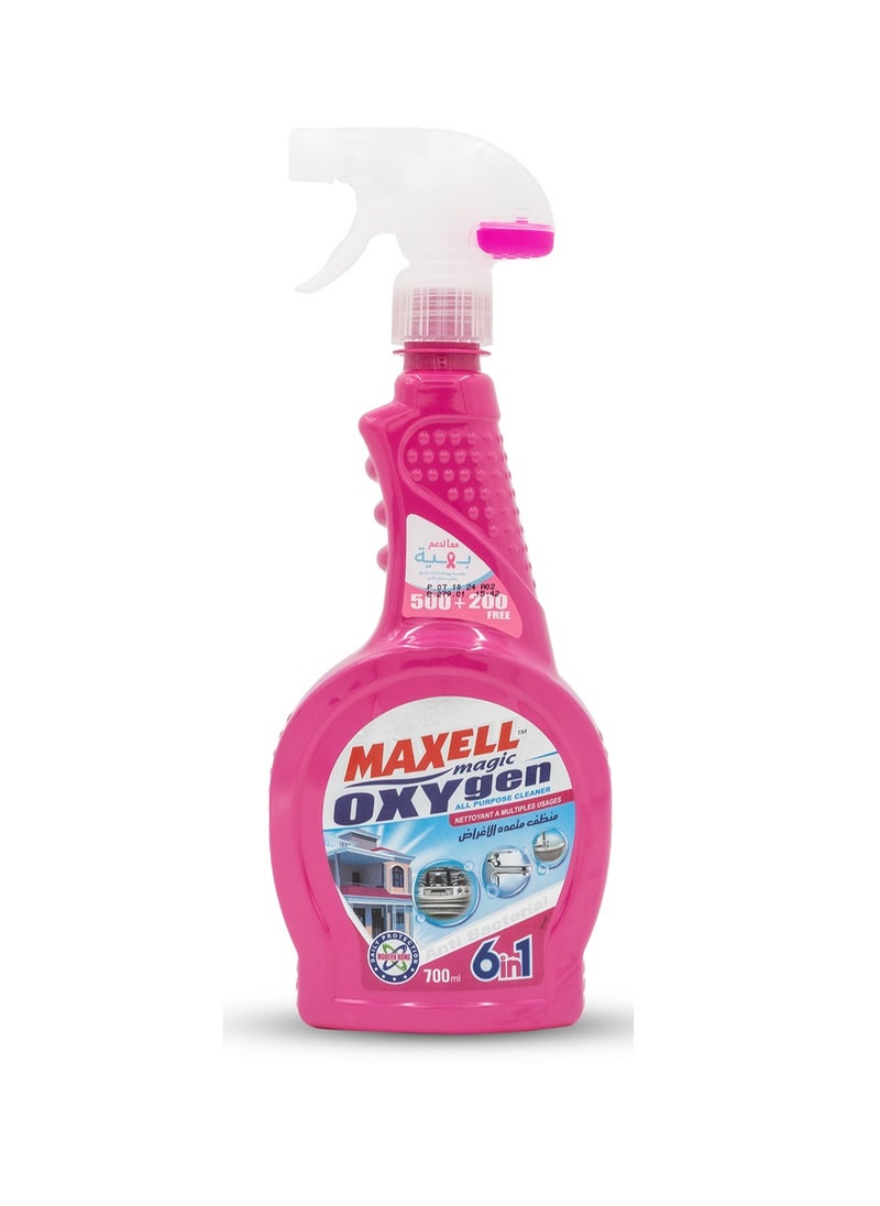 Maxell Magic Maxell Magic 6-in-1 All-Purpose Cleaner | 700ml Spray Bottle - Powerful  Antibacterial Oxygen Formula, Cuts Through Grease, Restores Shine, Leaves Fresh  Fragrance - Multi-Surface Cleaning Spray  - Image 1