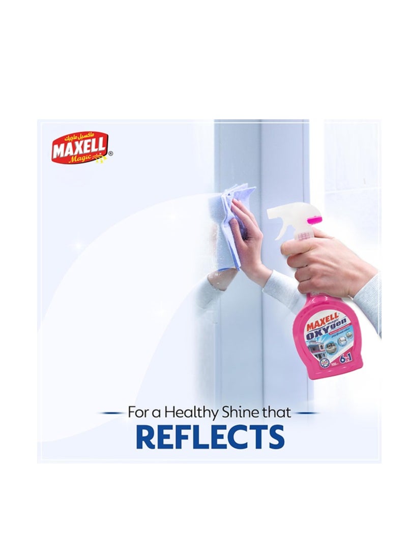 Maxell Magic Maxell Magic 6-in-1 All-Purpose Cleaner | 700ml Spray Bottle - Powerful  Antibacterial Oxygen Formula, Cuts Through Grease, Restores Shine, Leaves Fresh  Fragrance - Multi-Surface Cleaning Spray  - Image 3