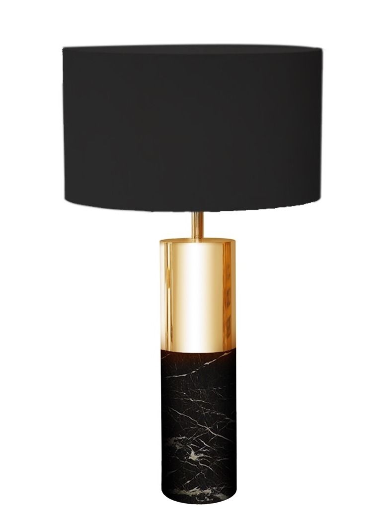 سوليتير اباجورة ترابيزة من الستانلس ستيل والرخام الطبيعي - Image 3