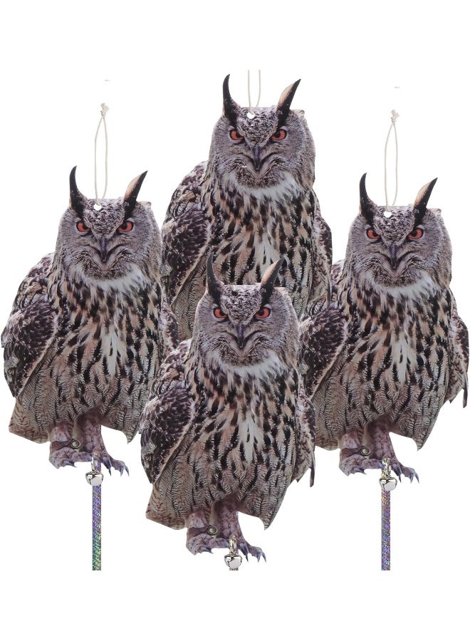 Generic Kungfu Mall 4 Pieces Bird Scare Reflective Hanging Decoration, Effective Bird Control Device With Reflective Tape To Keep Birds Away For Garden Patio Windows Tree  - Image 1