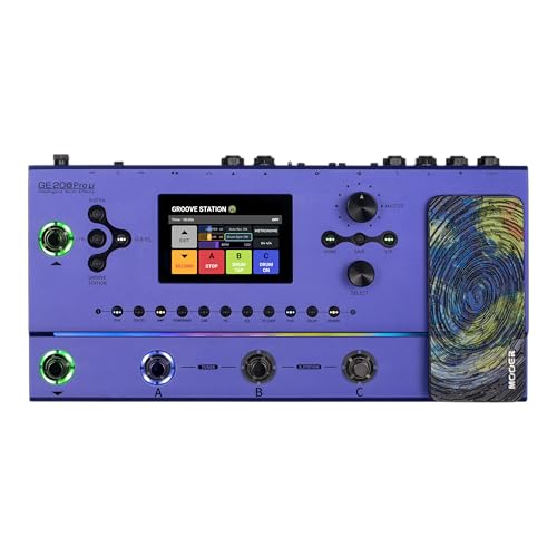 MOOER GE200 Pro Li Amp Modelling Guitar Multi Effects Pedal Battery Powered All in One Guitar Processor for Live Show and Studio Recording - Image 1