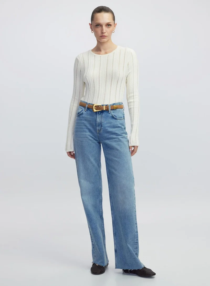 Ipekyol Openwork Knit Top