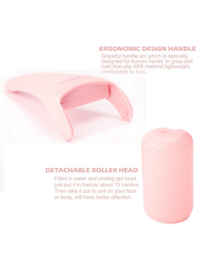 Wonderwin 2 Pack Ice Roller For Face And Body Massage Facial Roller Skin Care Tool For Reduce Wrinkles And Puffiness Migraine Pain Relief And Skin Tighten Cold Therapy For Cooling And Calming.(Pink+Green) - Image 3