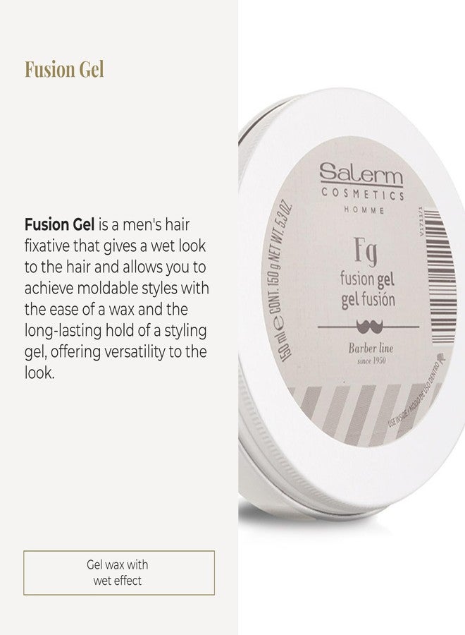 SALERM - Hair Gel for Men - Homme Barber Line - 150 ml - Wet Look Gel - Long-Lasting Hold - with Trace Elements that Revitalize Hair - Image 2