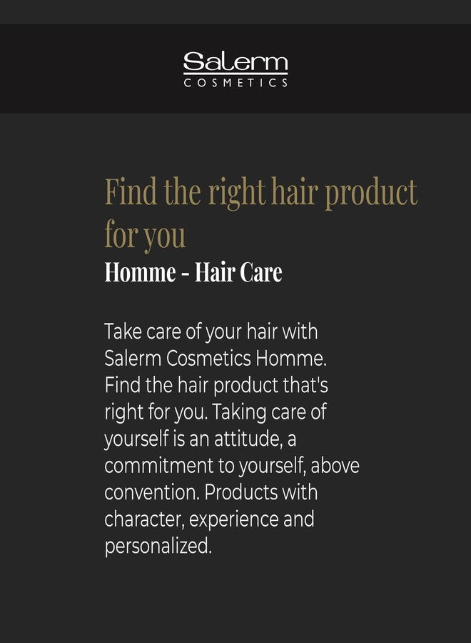 SALERM - Hair Gel for Men - Homme Barber Line - 150 ml - Wet Look Gel - Long-Lasting Hold - with Trace Elements that Revitalize Hair - Image 5
