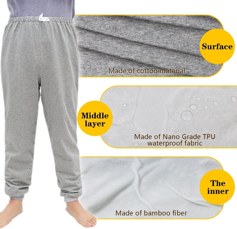 Lmaray TPU Incontinence Care Trousers for ElderlyTeenAdultUrine Incontinence Pants Reusable Adaptive Apparel for Bedridden - Image 2