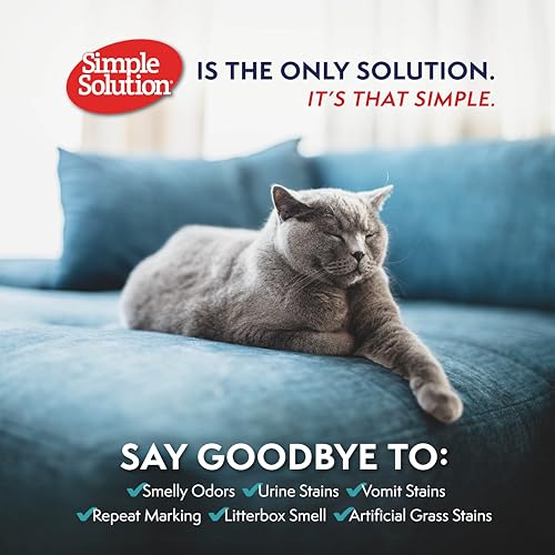 Simple Solution Extreme Cat Stain Eliminator for Strong Odor, Pet Odor Eliminator for Home, Stain Remover for Cats, Kitten Essentials, Floor Cleaner, Urine Destroyer, Carpet Cleaner Spray, 32oz - Image 3
