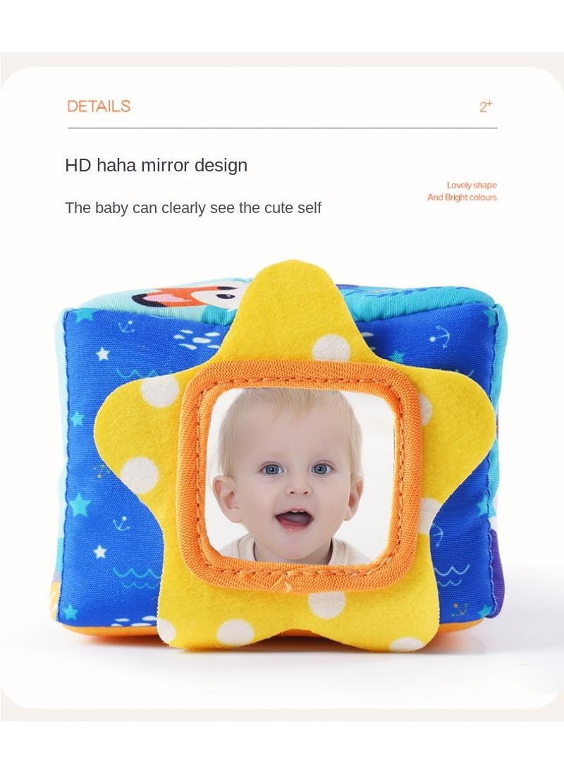 Generic - Baby Tissue Box Toy, Tissue Box Toy for Babies 6 to 12 Months, Soft Infant Newborn Toddlers Sensory Toys,Magic Tissue Box Baby Toy or Baby Kids Educational Preschool Learning Baby blue - Image 1