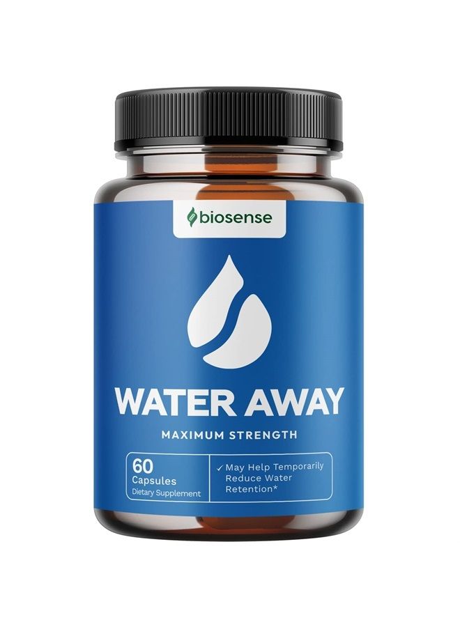 Bio Sense Natural Diuretic Water Away Pills Vitamin B6 Potassium & Dandelion Root Extract Water Retention Anti-Bloating and Swelling Capsules Weight Loss for Women & Men with Antioxidant Green Tea by Bio Sense  - Image 1