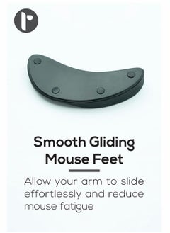 KASTWAVE 2 Pieces Ergonomic Gliding Palm Rest, Smooth Glide, Soft Cooling Material, Sliding Wrist Pad That Moves with Your Mouse  - Image 4
