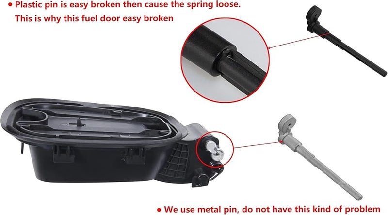 غطاء خزان الوقود المعدني، أنبوب التعبئة، غطاء التثبيت، برغي لسيارة شيفروليه سيلفرادو 1500 2019-2024، سرير 5.8 قدم - Image 4