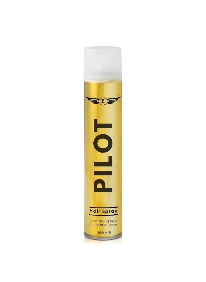 PILOT Hair Spray 600 ml – Long Lasting Styling Spray, Up to 24-Hour Hold, Professional Salon Finish - Image 1