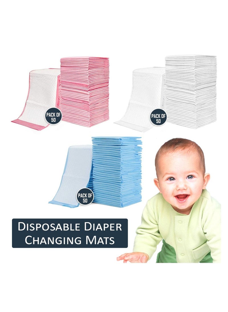 Little Story -Disposable Diaper Changing Mats - Pack of 50pcs - Blue - pzsku/Z5675C1001677EE09B55BZ/45/_/1680173186/b27bee55-ae18-4dfe-be5b-ed66abd7ee49