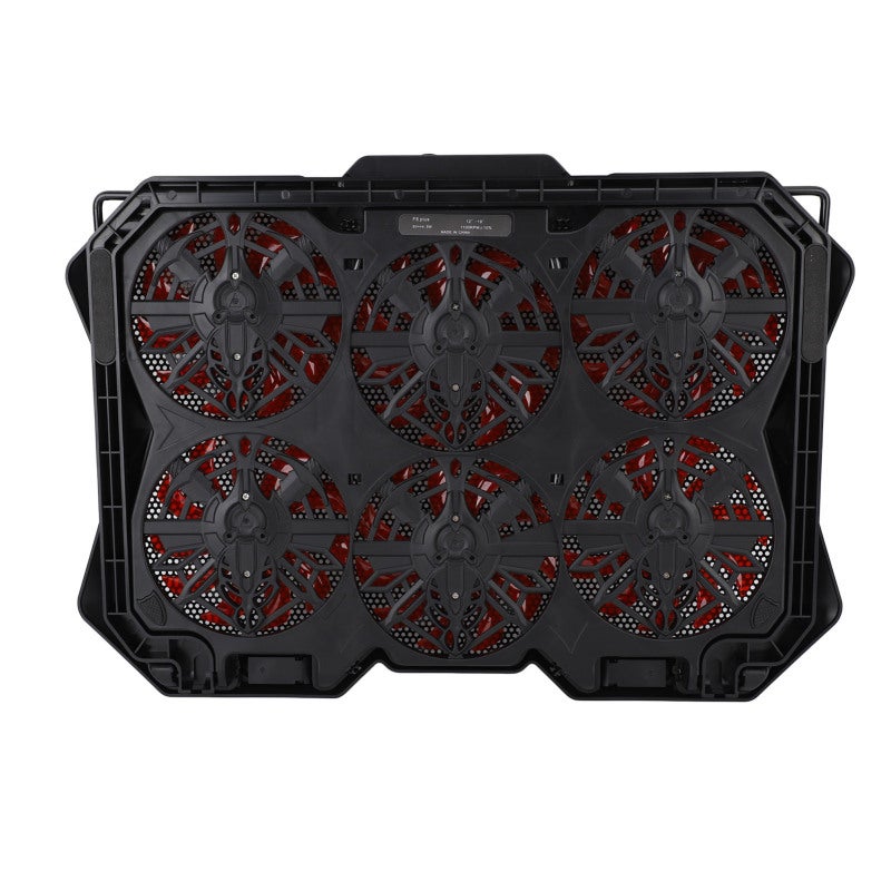 Laptop Cooling Pad 6 Height Adjustable Silent Design - Gaming Laptop Cooler Stand Large Size Efficient Heat Dissipation for 19 Inch Laptops - Image 2