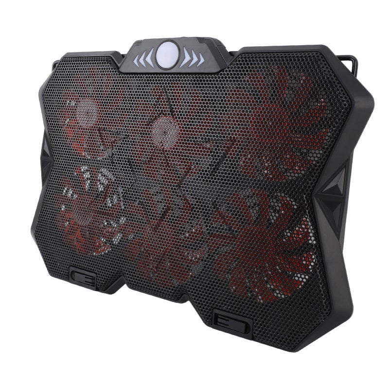 Laptop Cooling Pad 6 Height Adjustable Silent Design - Gaming Laptop Cooler Stand Large Size Efficient Heat Dissipation for 19 Inch Laptops - Image 3