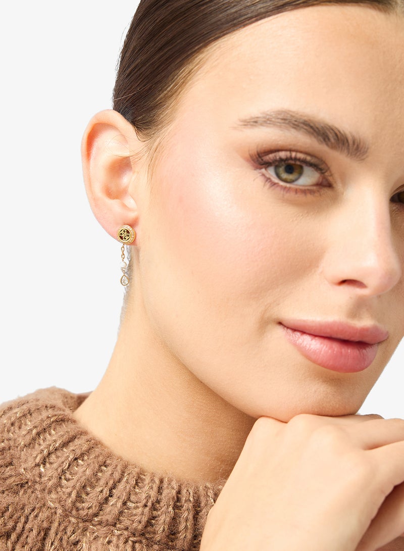 جس أقراط لؤلؤية بشعار صغير - Image 4