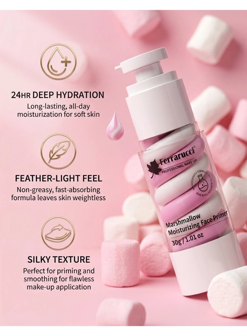 FERRARUCCI Marshmallow Moisturizing Face Primer – 30g / 1.01 oz | Professional Makeup Primer - Image 2