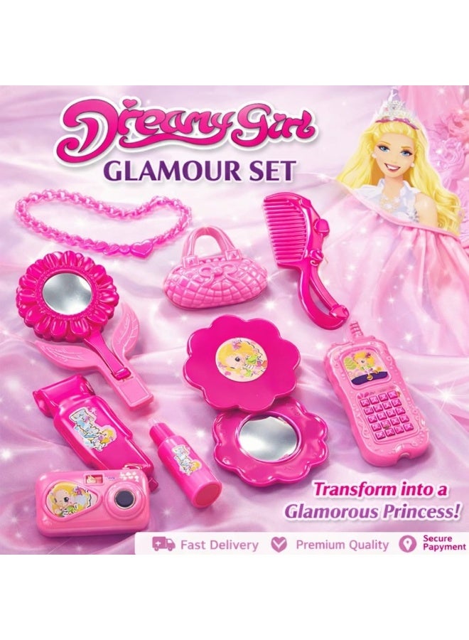 مجموعة ألعاب المكياج والجمال Dreamy Girl Glamour للأطفال للفتيات - Image 2