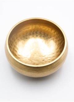 Alpine Crystals UAE Authentic Himalayan Pure Golden Shinning Singing Bowl Single Set Handcrafted in Nepal Small (255 grams) Includes Traditional Wooden Striker  - Image 3