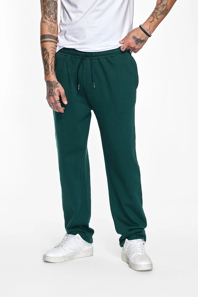 SNITCH Dark Green Relaxed Fit Jogger