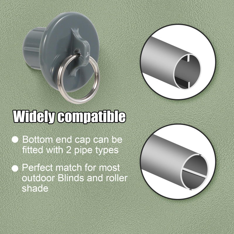 Lihopefe Sunshade Replacement Accessories  Metal Ring Installation Bracket  Universal for Coolaroo External Roller Blinds  Sunshade Curtains  Indoor and Outdoor Cordless Roller Blinds (Iron Bracket Grey)  - Image 5