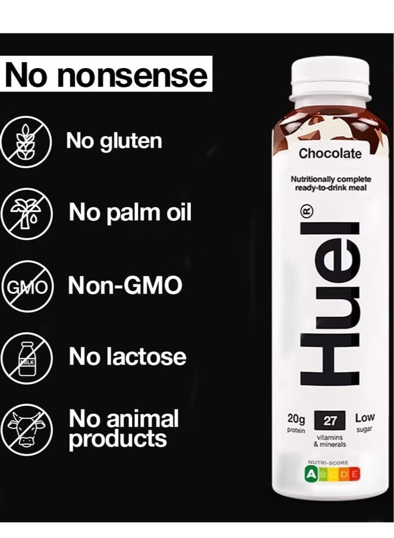 Huel Complete Meal Protein Milkshake Chocolate 500ml – Ready to Drink, Pack of 8 - Image 5