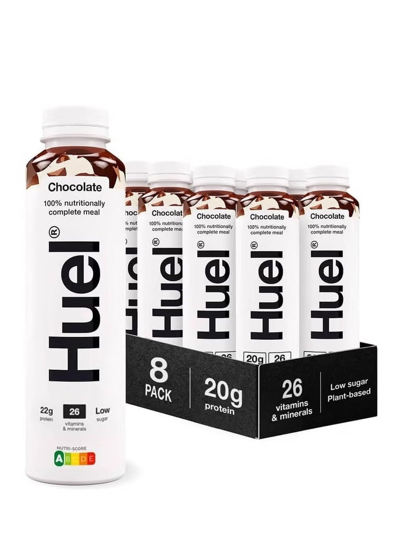 Huel Complete Meal Protein Milkshake Chocolate 500ml – Ready to Drink, Pack of 8 - Image 1