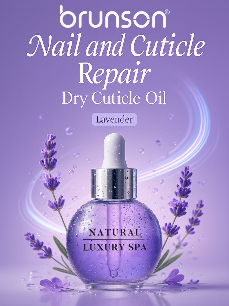 Brunson Lavender Double Layer Cuticle Oil 30ml Nail and Cuticle Repair Oil for Hydration and Strength BDCLV - Image 5