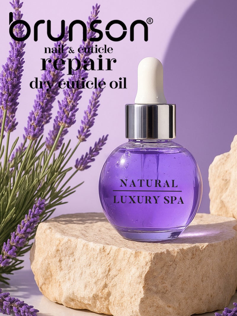 Brunson Lavender Double Layer Cuticle Oil 30ml Nail and Cuticle Repair Oil for Hydration and Strength BDCLV - Image 2