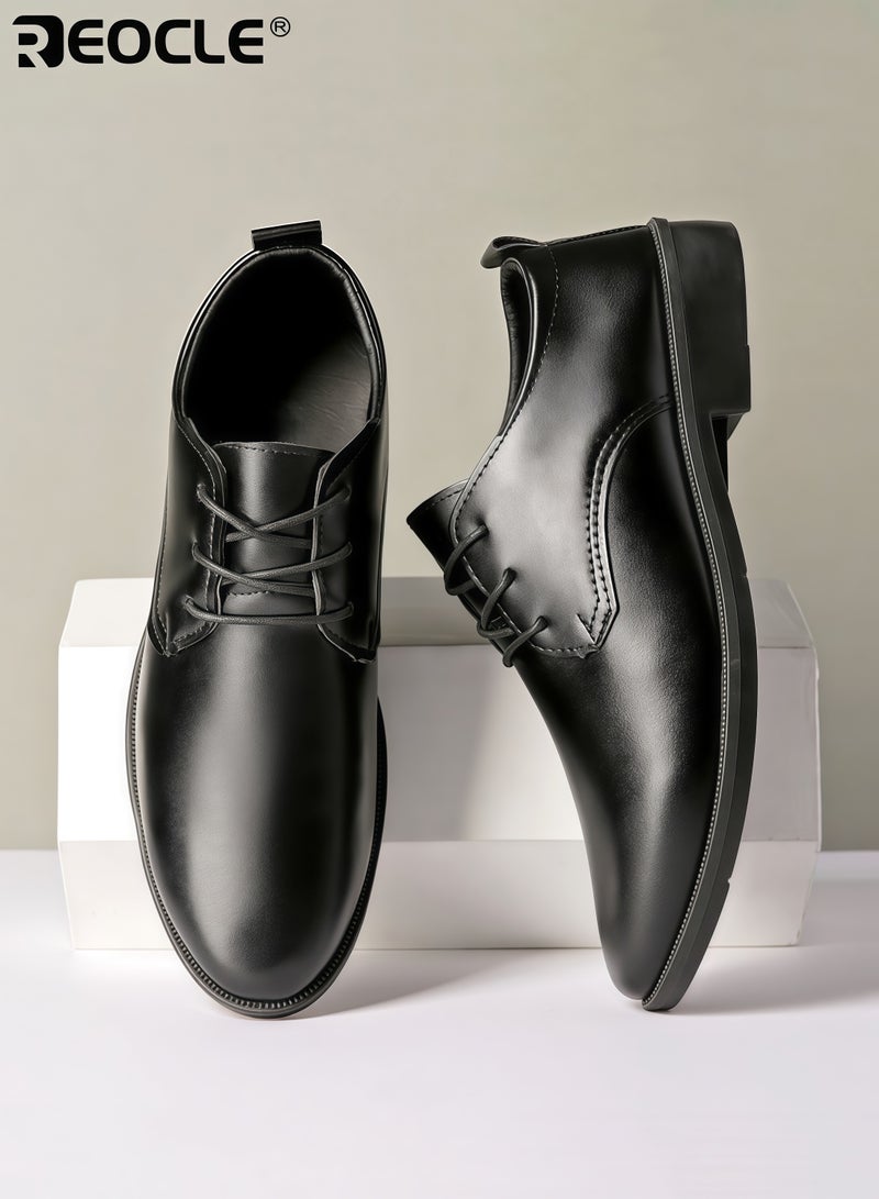 ريوكل أحذية رجال الأعمال بتصميم جلدي وميزة مقاومة للماء، أحذية رسمية مع نعل خفيف لحفلات الزفاف والموضة في العمل - Image 4