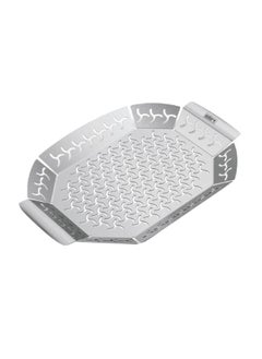 Weber Premium Durable Stainless Steel Grilling Basket Silver 3.5 x 27 x 37 cm JAH6678  - Image 1