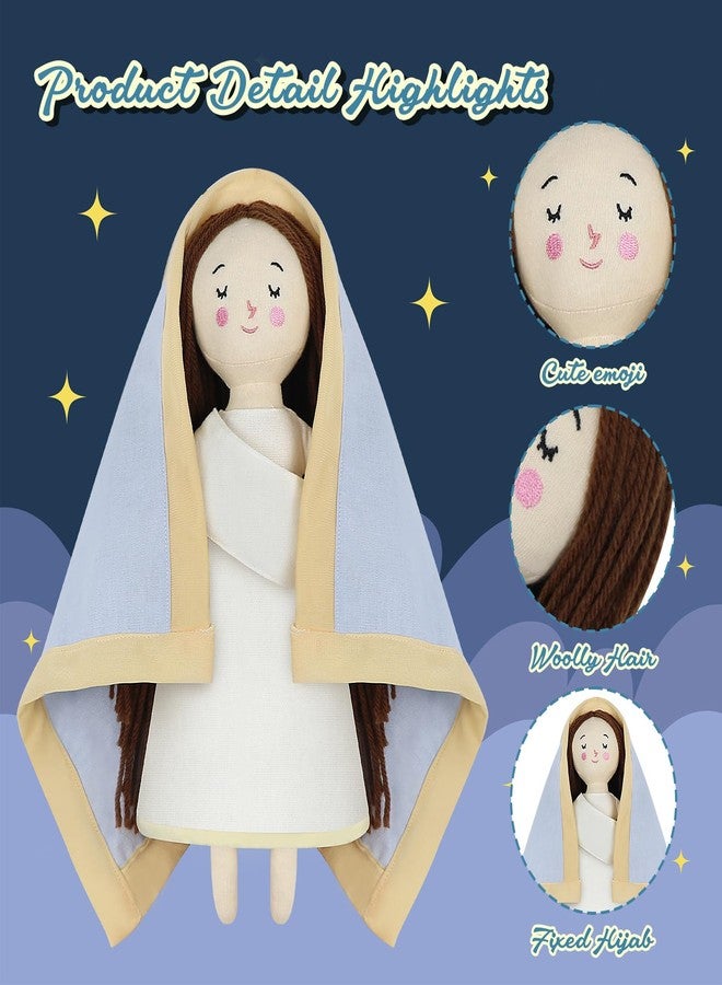 free-space Blessed Virgin Mary Doll and Baby Jesus Plush Religious Figure Playset for Boy Girl Christening Gift(Virgin Mary) - Image 4