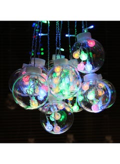 Generic Indoor Outdoor Decoration Wishing Ball String Light Ramadan Eid Christmas Home Decoration Led Ball Shape Flashing Curtain Lights Waterproof Multicolor  - Image 2