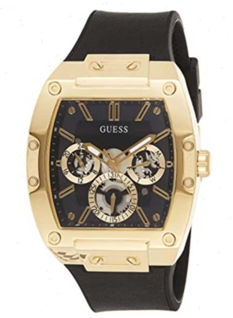 جيس باي مارسيانو الرجال فينيكس مقاومة الماء الجلد التناظرية ساعة GW0202G1 - Image 3