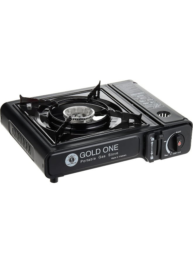 Pamchal, Tragbare Button-Kocher Portable Gas Stove Two Fuel Connector With Carry Case, Multicolor, 29650 - Image 1