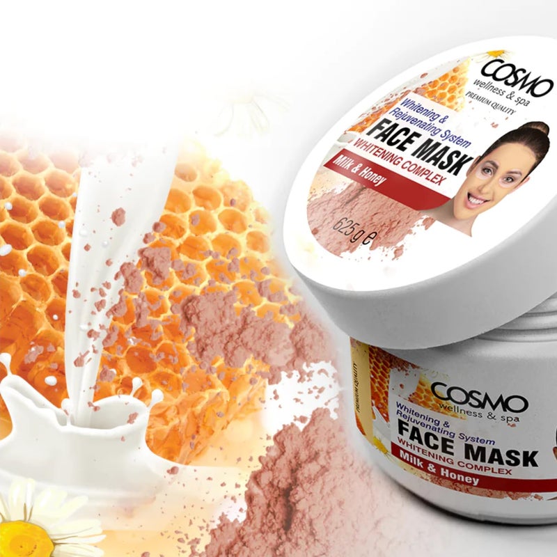 COSMO قناع الوجه المبيض والمجدد بالحليب والعسل 625 جرام - Image 2